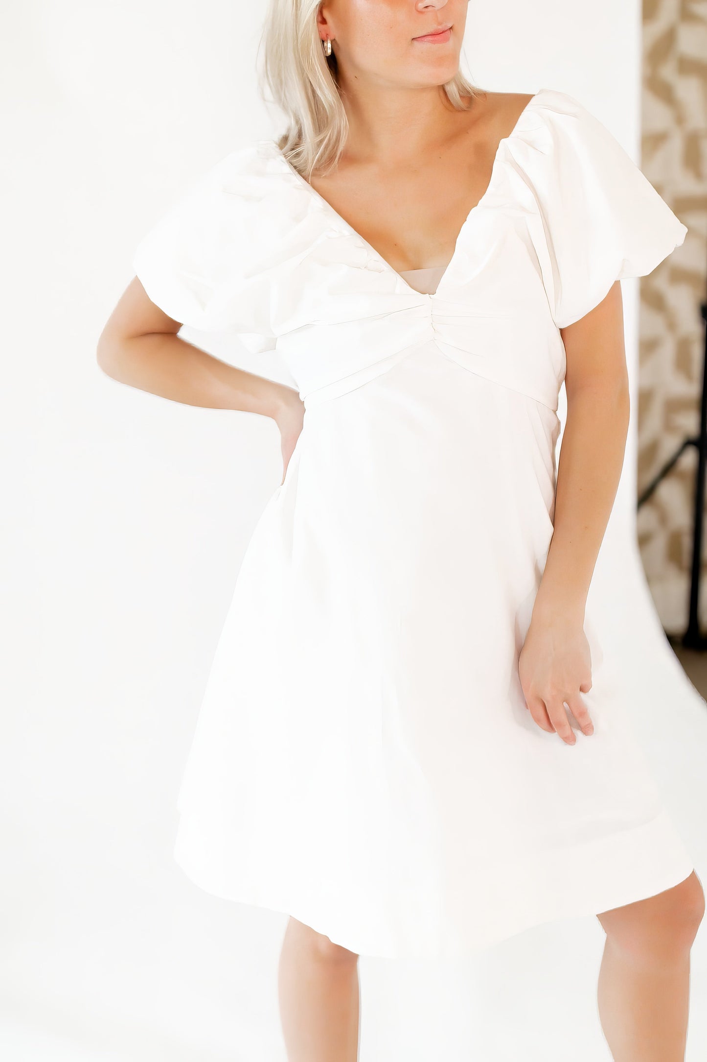 Penny Bow Detail Mini Dress