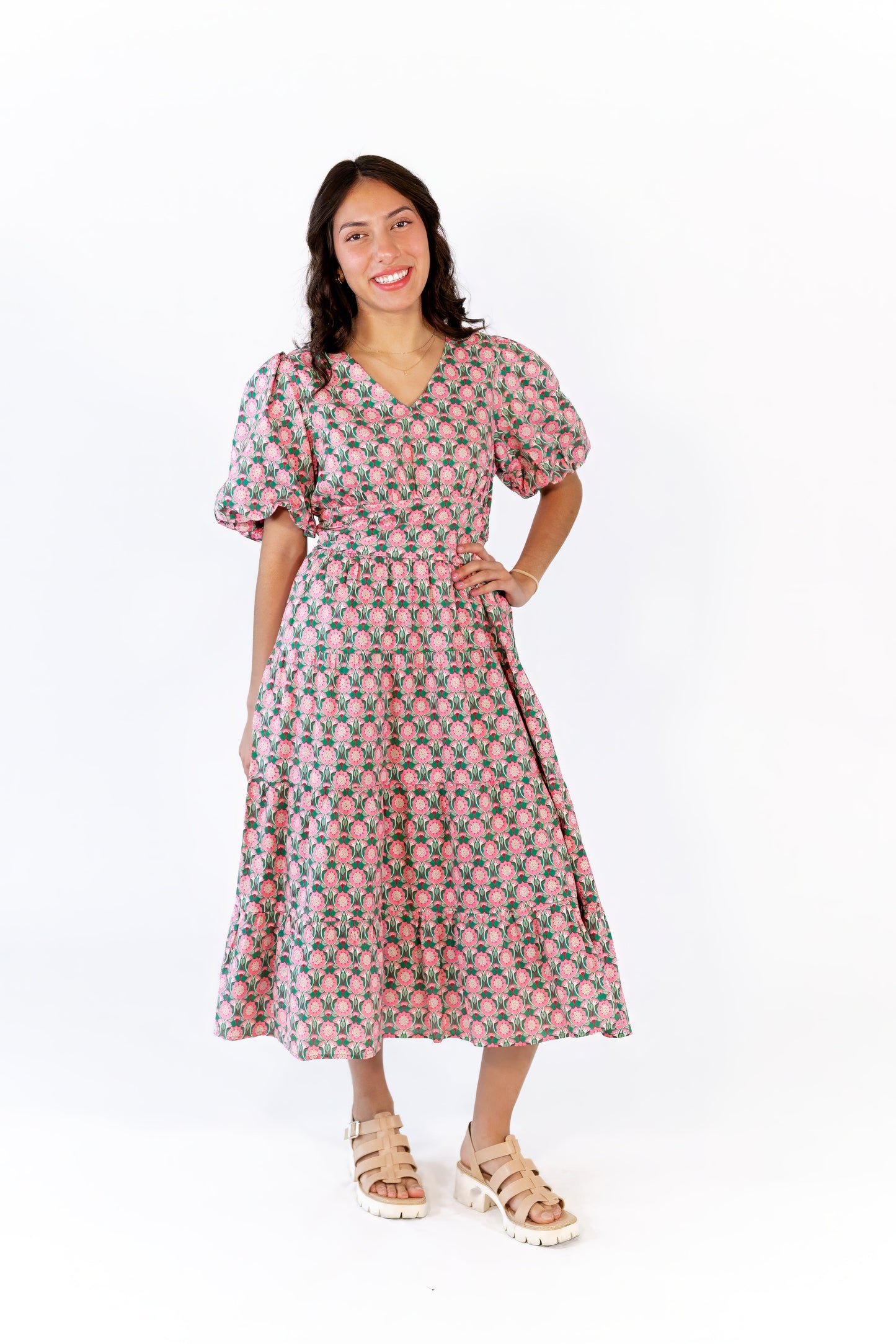 Pamina Cotton Floral Dress