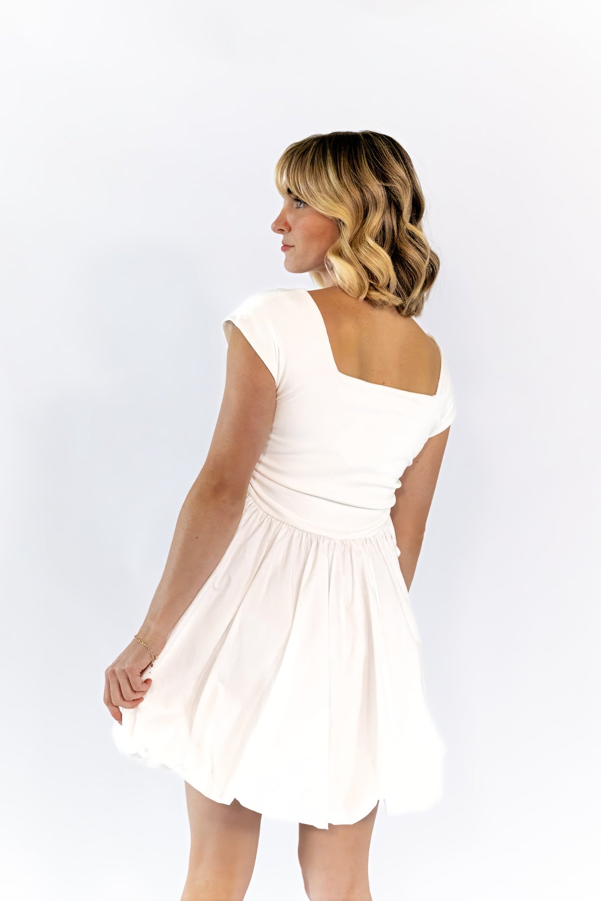 Sylvie Bubble Hem Mini Dress
