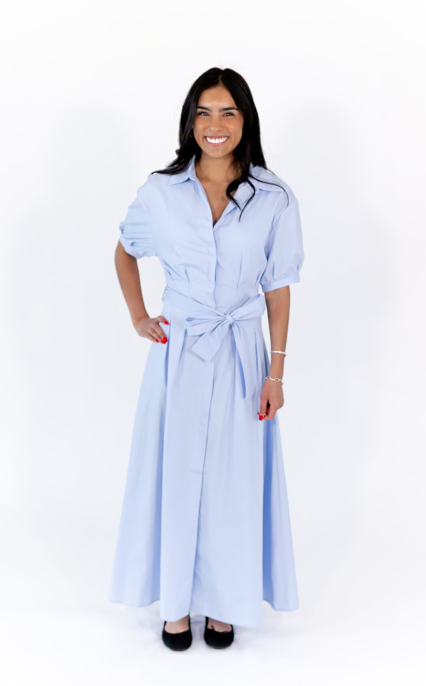 Nina Tie Waist Maxi dress
