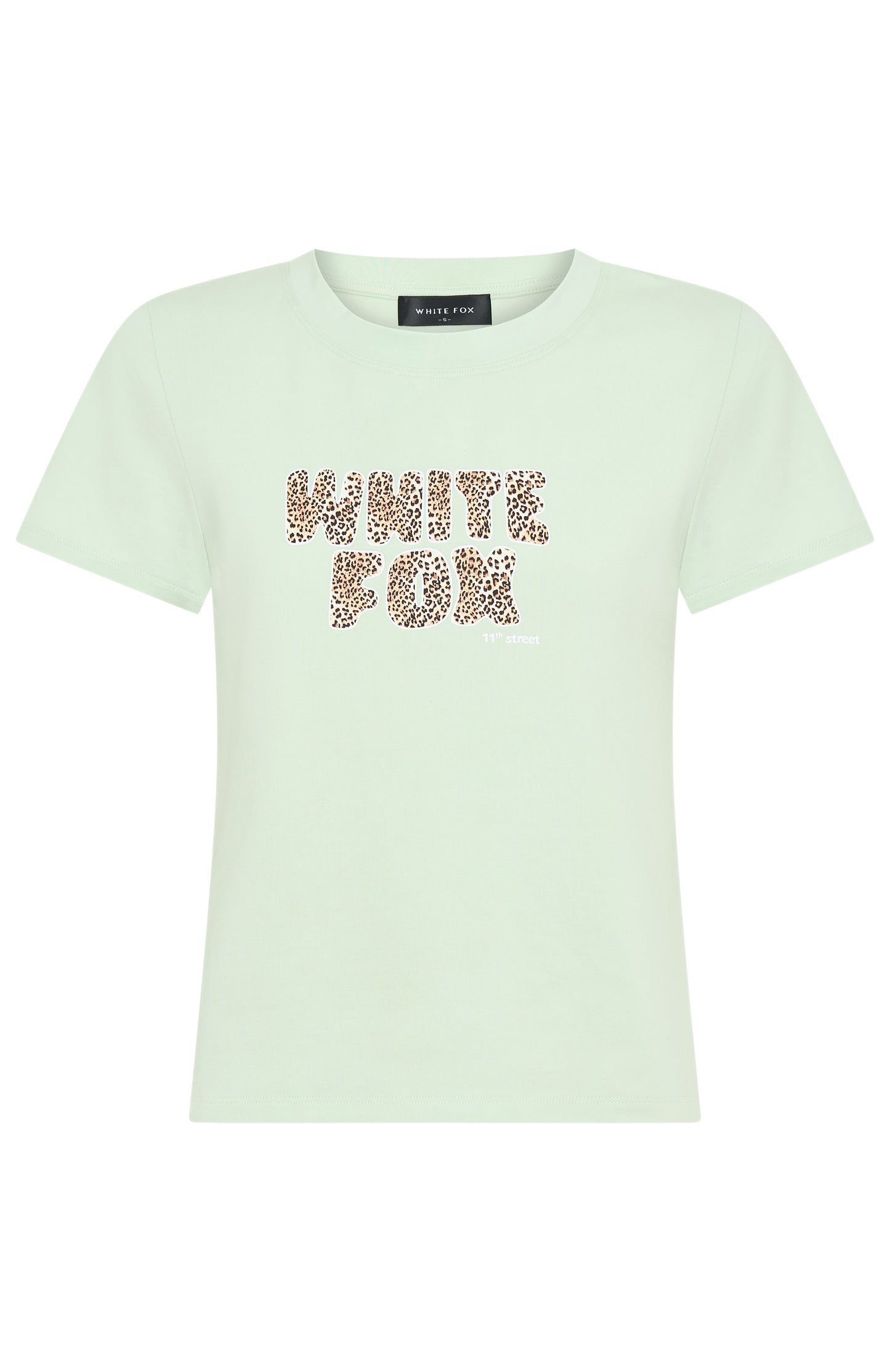 11th Street She's So Lucky Relaxed Baby Tee Iced Matcha