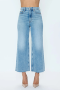 Lana Crop High Rise Ultra Wide Leg - Bistro