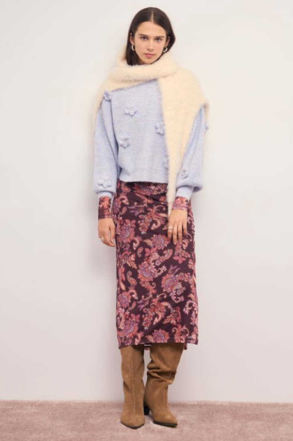 Vera Floral Applique Knit