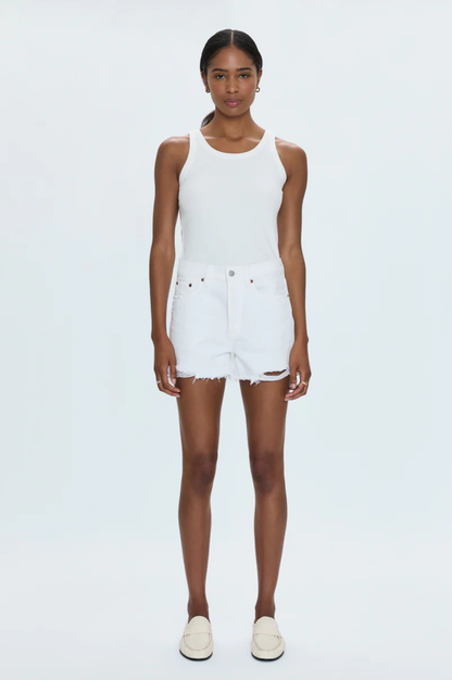 Nova High Rise Short - Luxe White Vintage