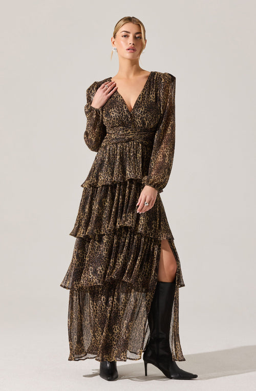 Anora Floral Tiered Maxi Dress