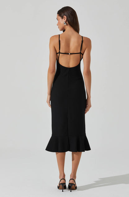 Adana Bow Detail Bustier Dress