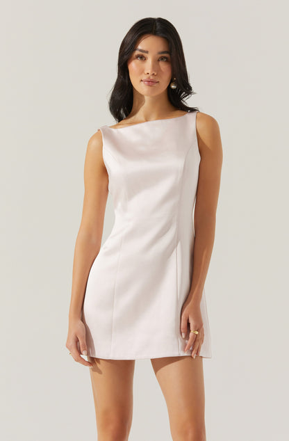 Alisanne Satin Mini Dress