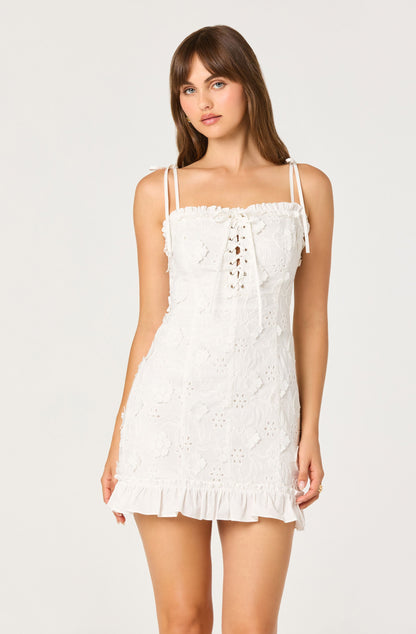 Breanna Eyelet Corset Mini Dress