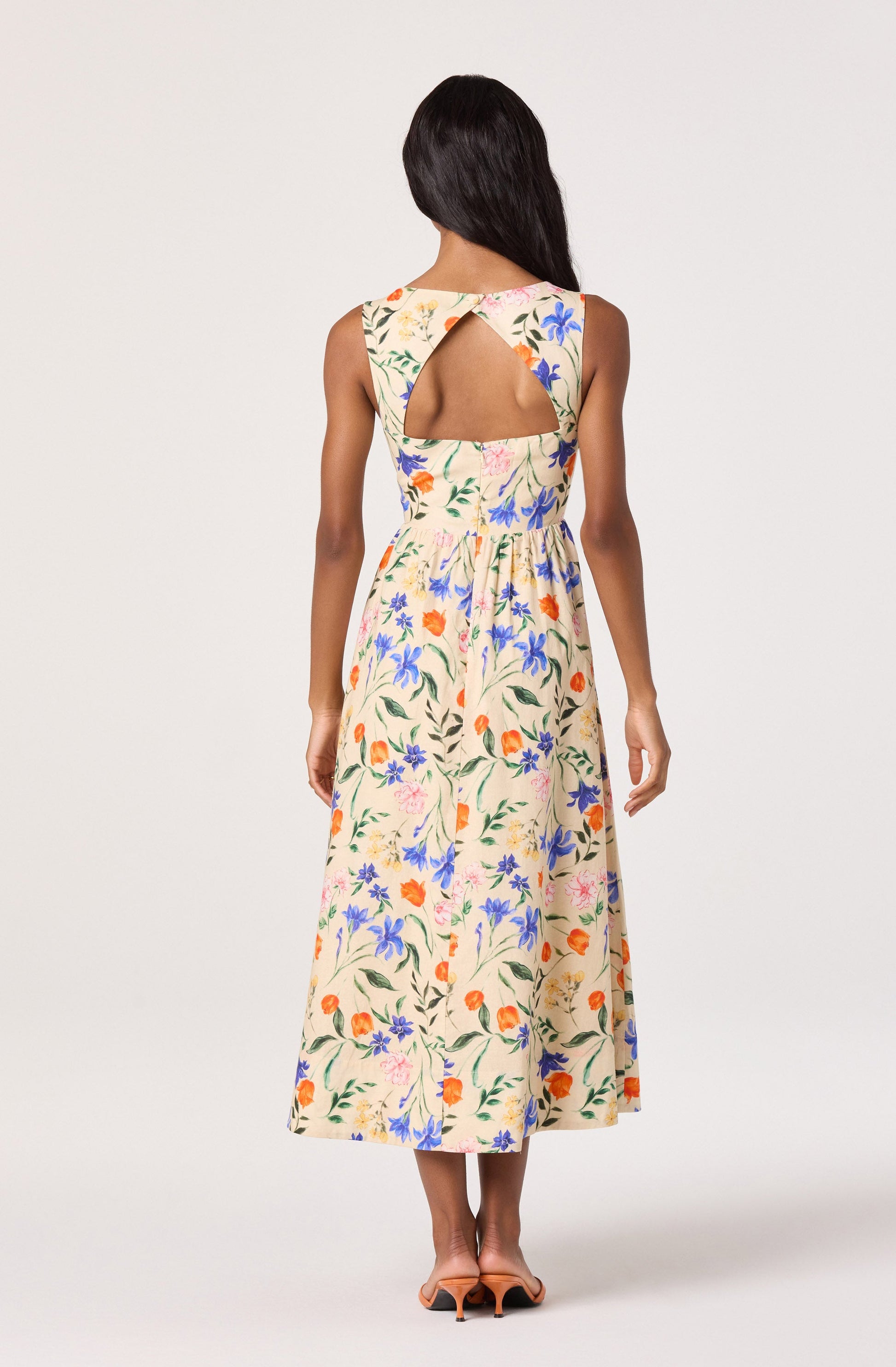 Beryl Garden Floral Midi Dress