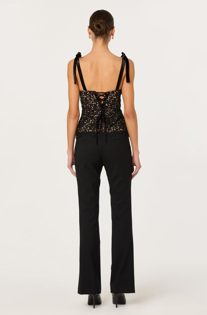 Andie Mid-Rise Pintuck Pants