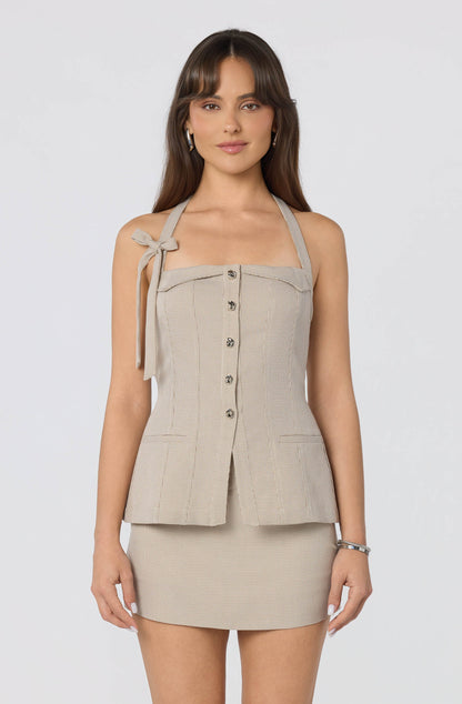 Agni Checker Mini Skort