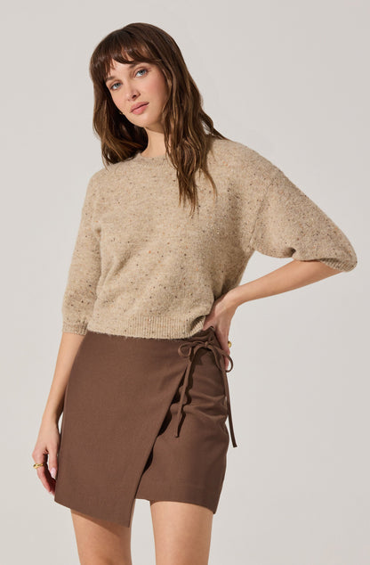 Ashvi Wrap Mini Skirt