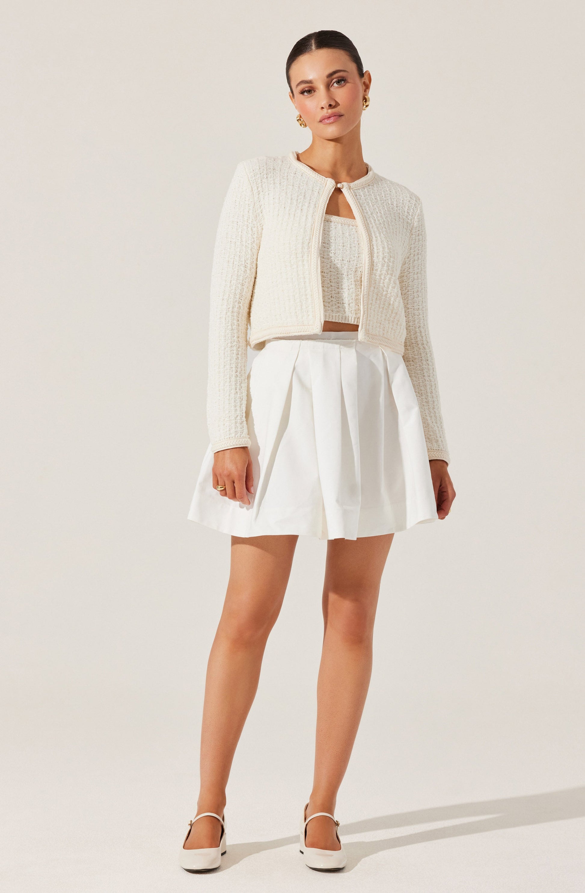 Blaise Pearl Button Cardigan