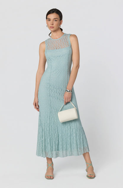Annabella Semi-Sheer Lace Maxi Dress