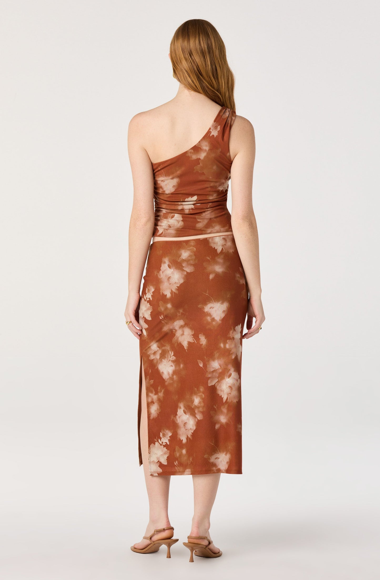 Adalee Floral Knit Midi Skirt