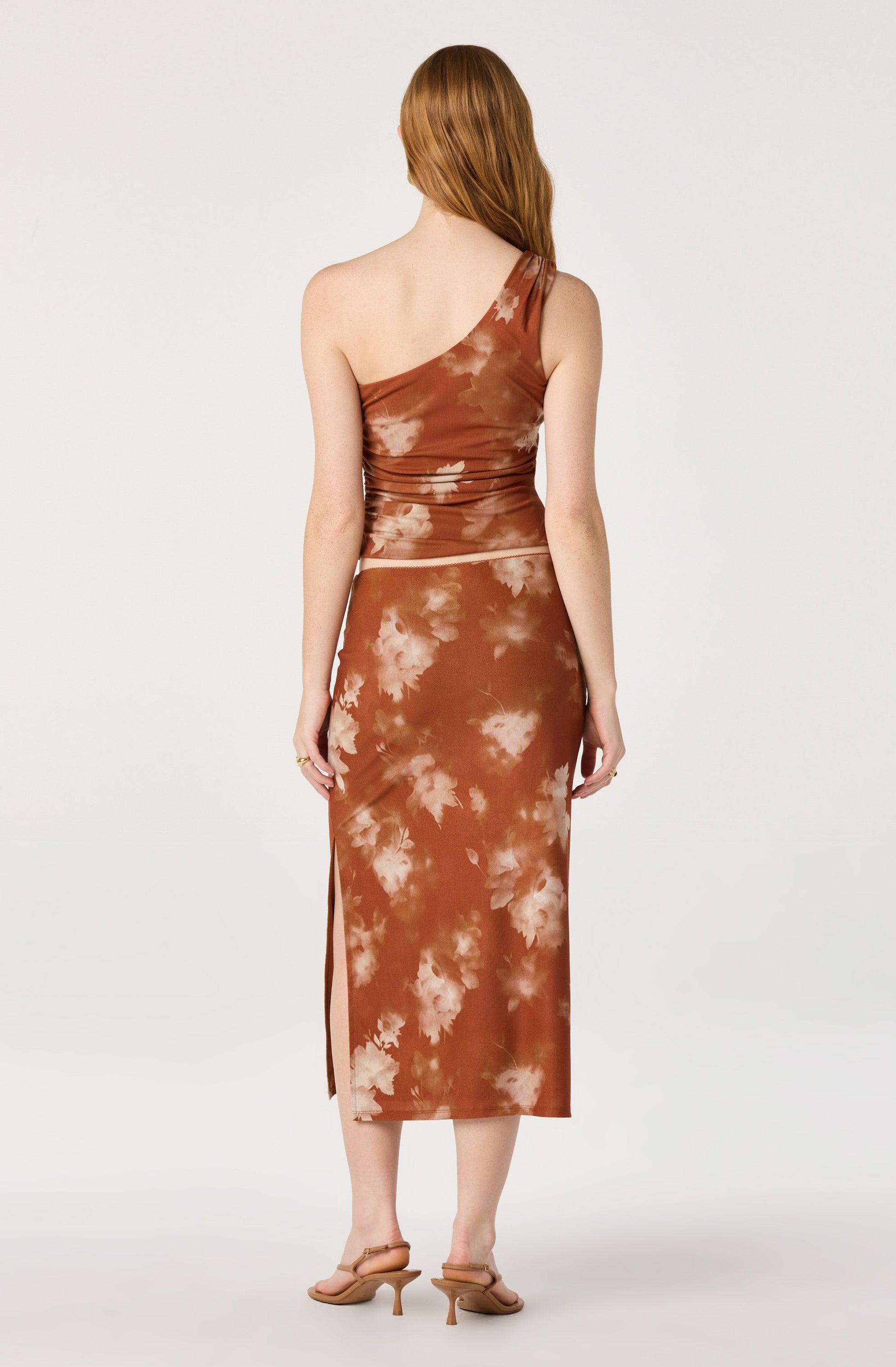 Adalee Floral Knit Midi Skirt