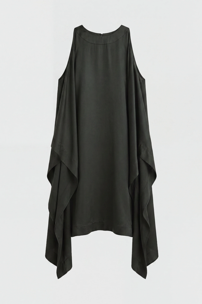 BONDI BORN Como Waterfall Mini Dress - Forest