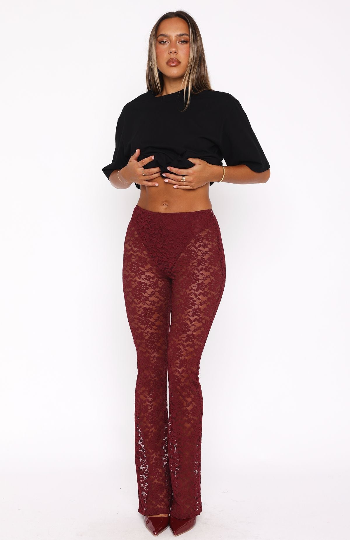 New Era Pants Wine