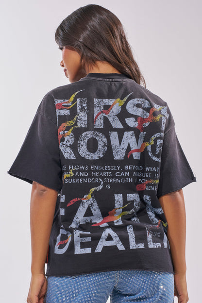 20XX RHINESTONE CANVAS T-SHIRT