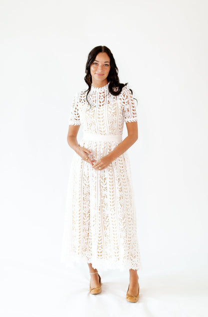 Angelica Lace Midi Dress