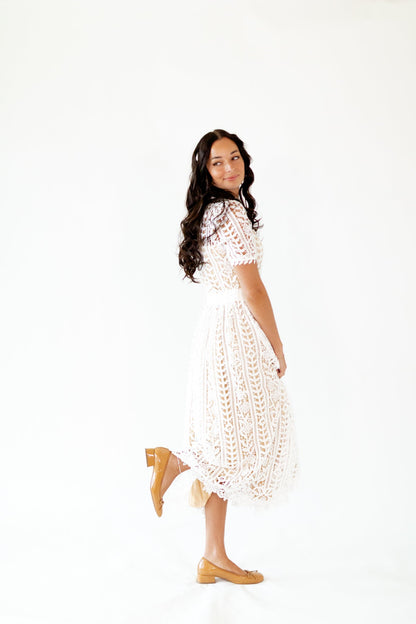 Angelica Lace Midi Dress