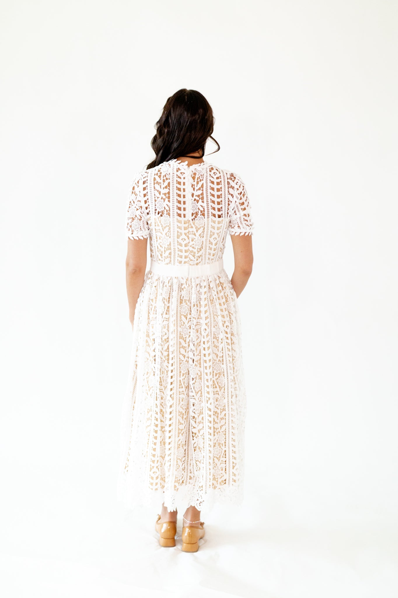 Angelica Lace Midi Dress