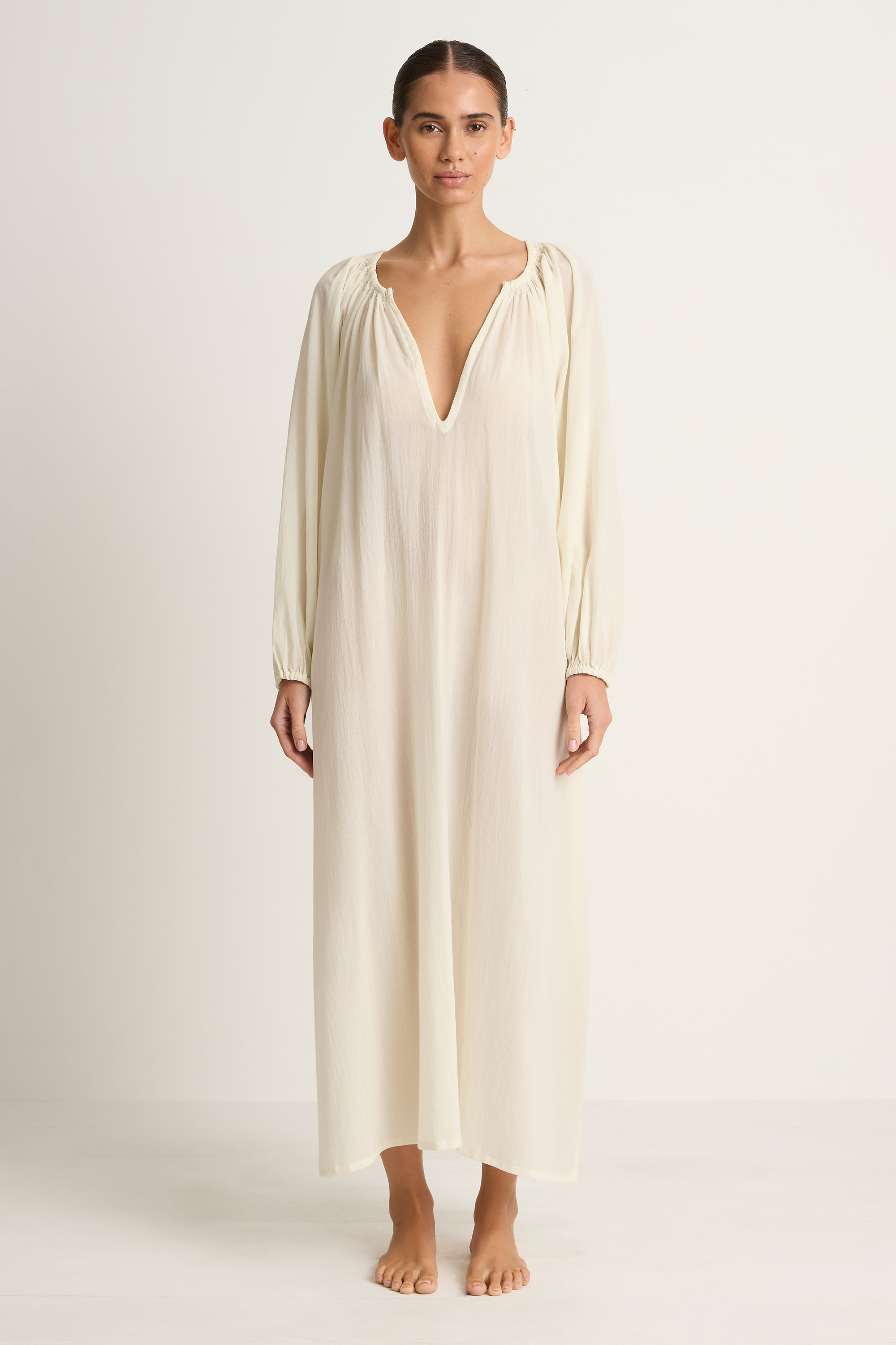 Mikoh Aniwa Maxi Dress - Chalk