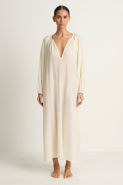 Mikoh Aniwa Maxi Dress - Chalk