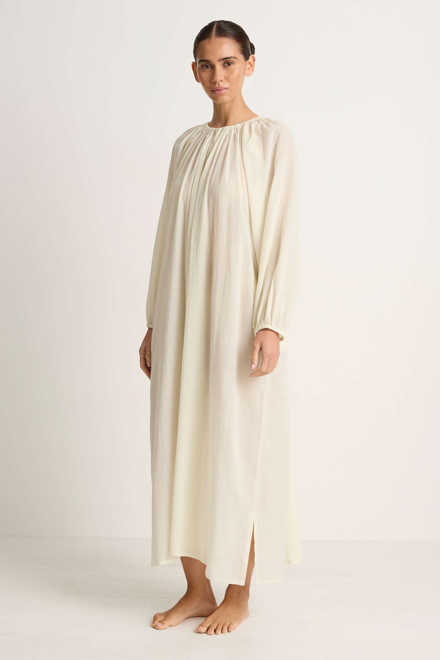 Mikoh Aniwa Maxi Dress - Chalk