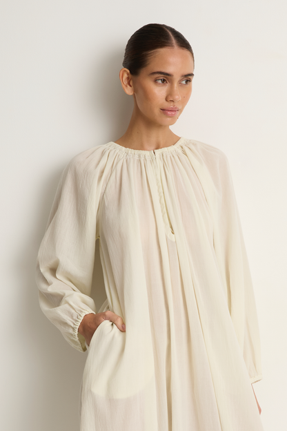 Mikoh Aniwa Maxi Dress - Chalk