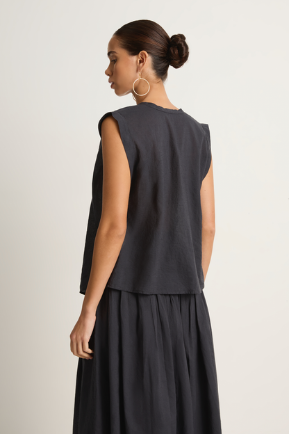 Elsa Esturgie Pastel Top - Carbon