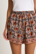 Natalie Martin Jasper Short - Vintage Flowers Slate