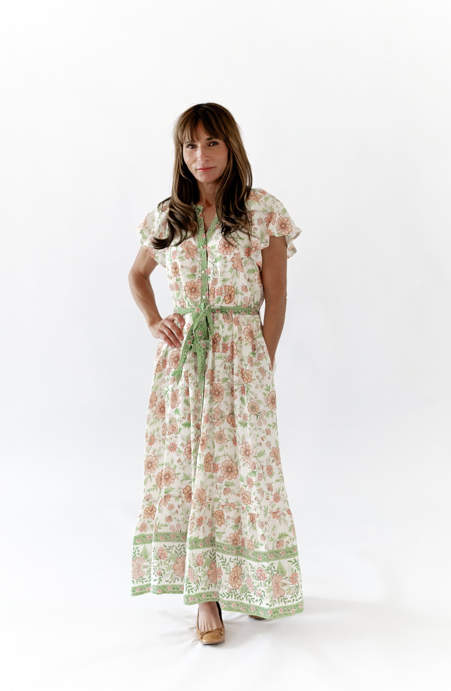 Alyssa Mixed Print Midi Dress ⭐︎ Restocked