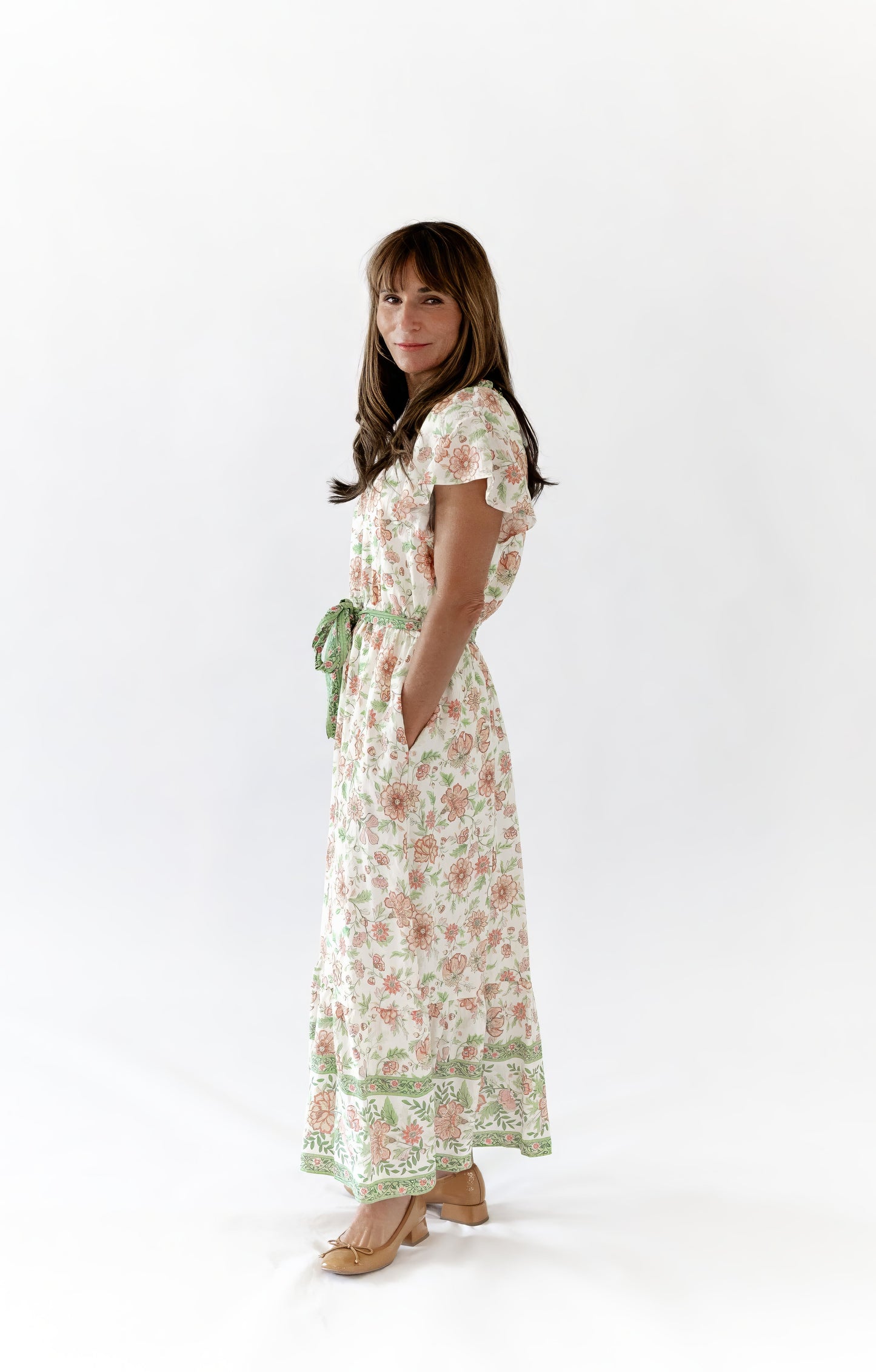 Alyssa Mixed Print Midi Dress ⭐︎ Restocked