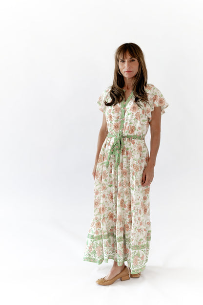 Alyssa Mixed Print Midi Dress ⭐︎ Restocked