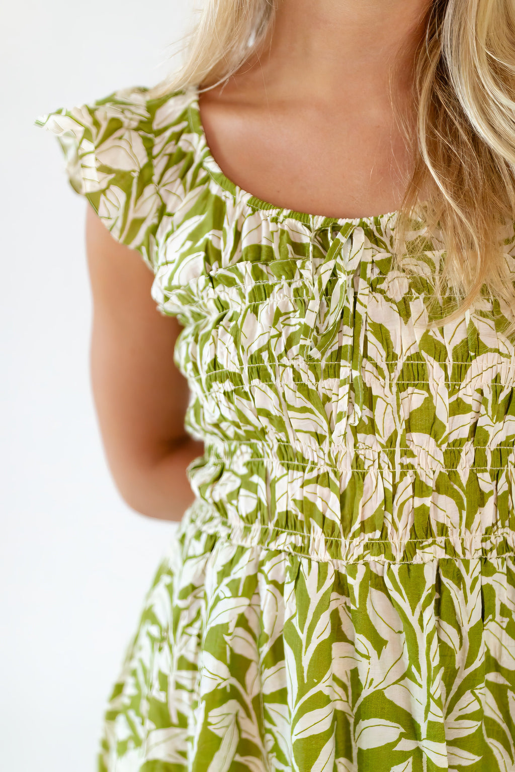 Beth Smocked Mini Dress