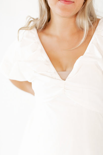 Penny Bow Detail Mini Dress