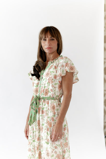 Alyssa Mixed Print Midi Dress ⭐︎ Restocked