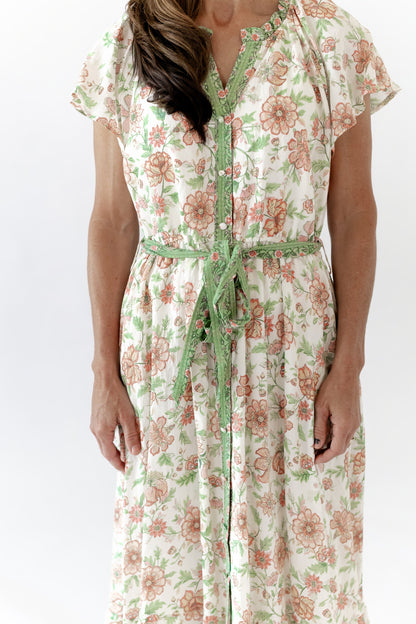 Alyssa Mixed Print Midi Dress ⭐︎ Restocked