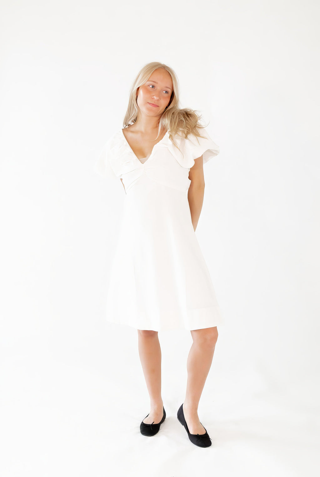 Penny Bow Detail Mini Dress