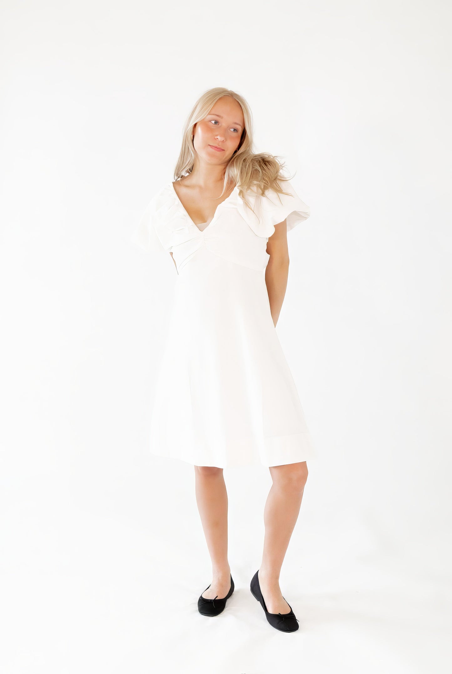 Penny Bow Detail Mini Dress