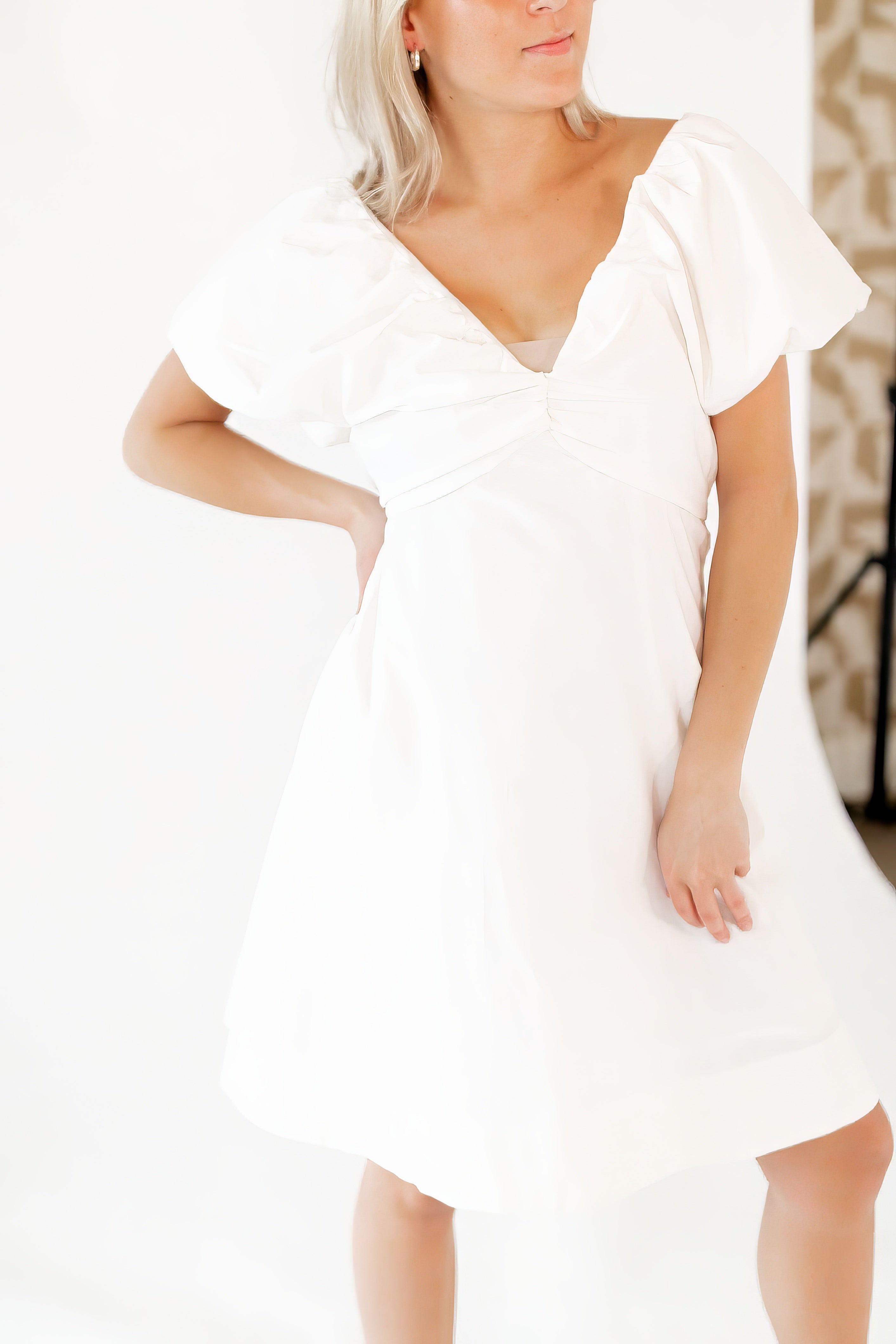 Penny Bow Detail Mini Dress