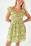 Beth Smocked Mini Dress