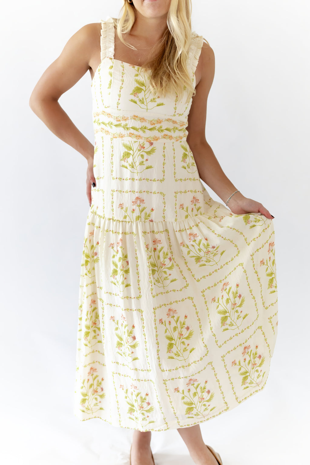Welsie Floral Midi Dress