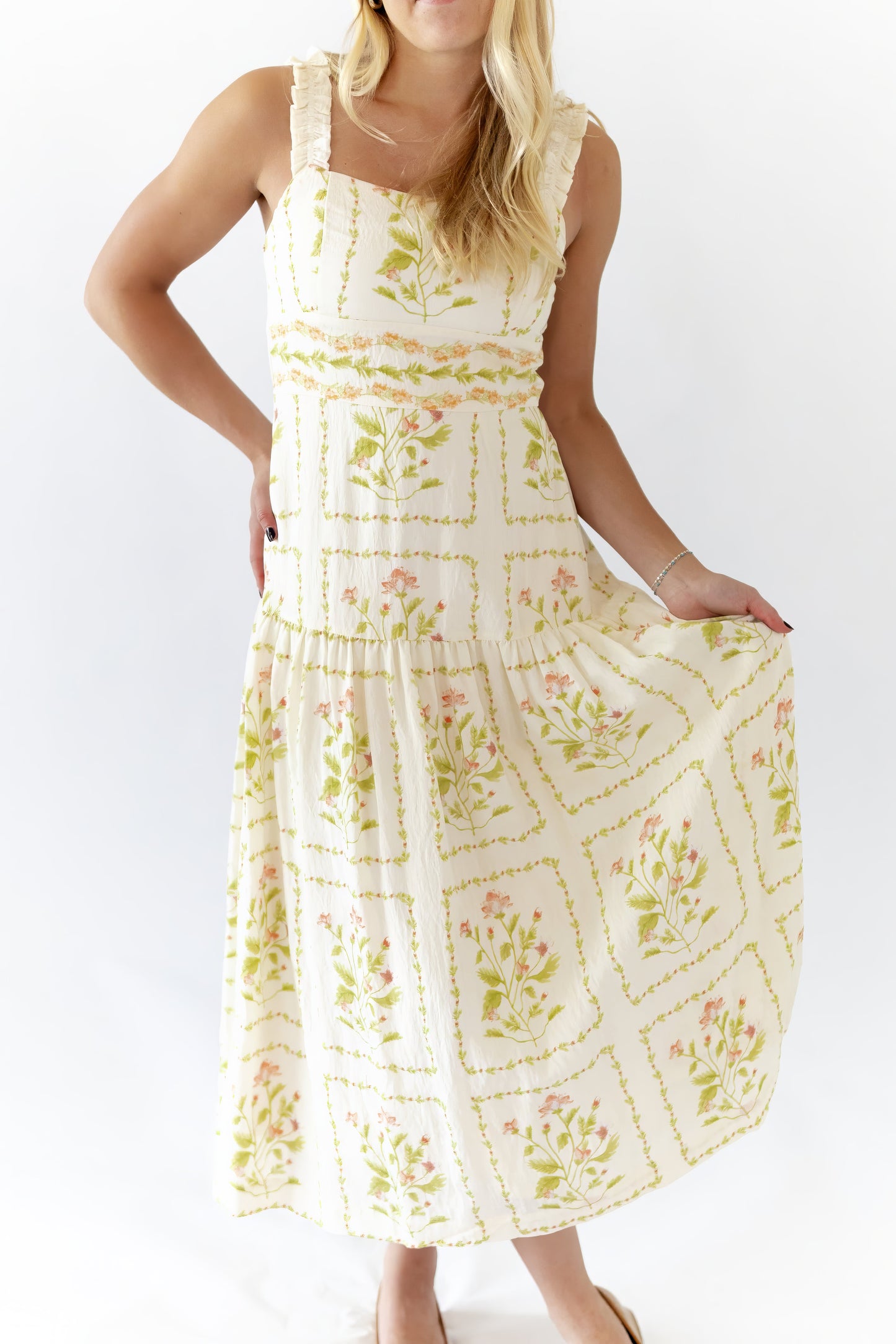 Welsie Floral Midi Dress