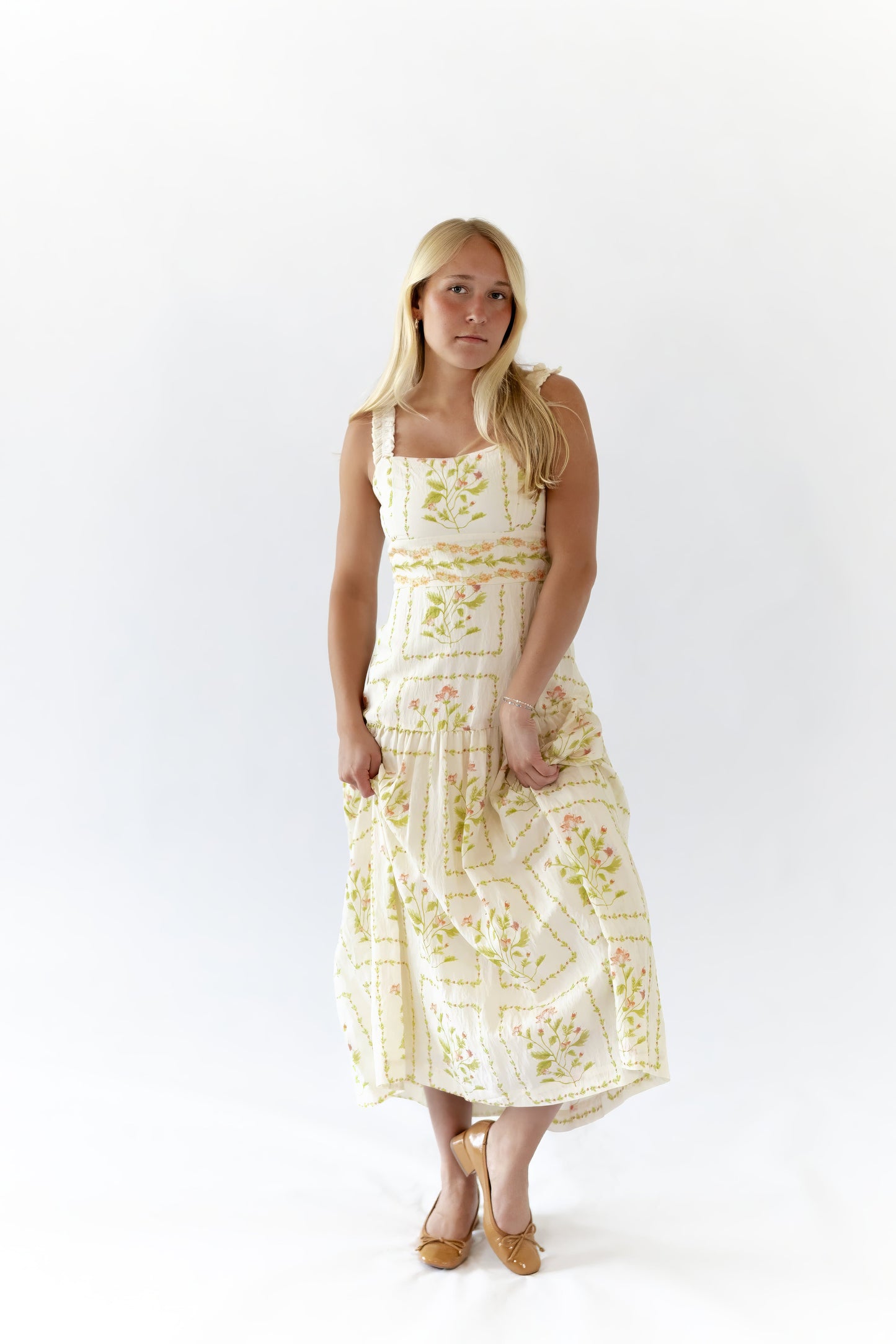 Welsie Floral Midi Dress