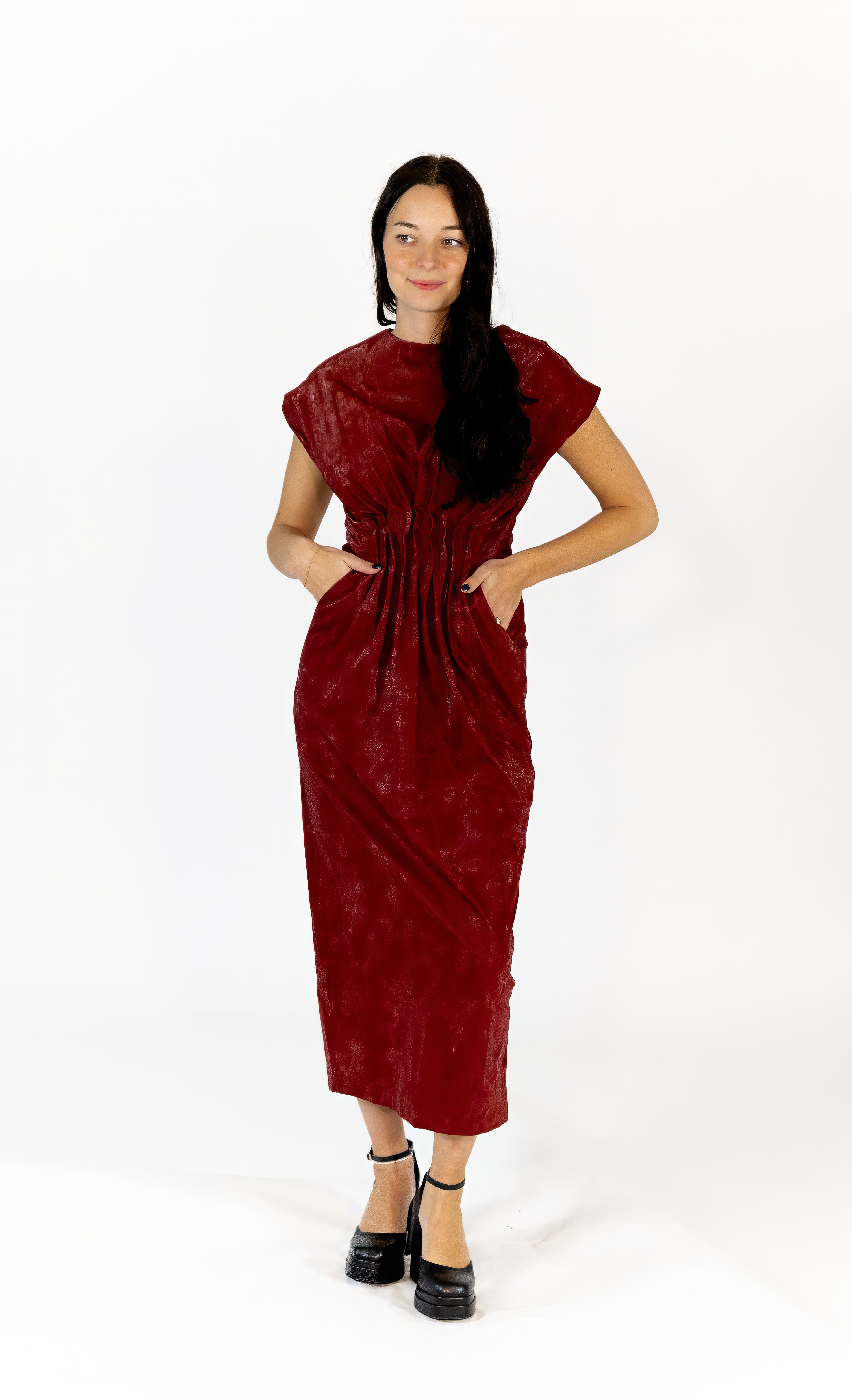 Calluna Pleated Midi Dress