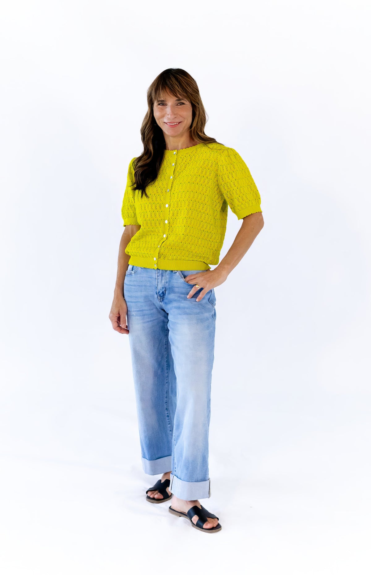 Manon Cuffed Denim