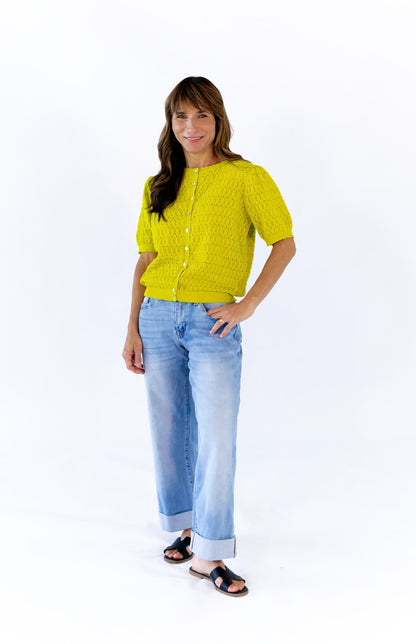 Manon Cuffed Denim