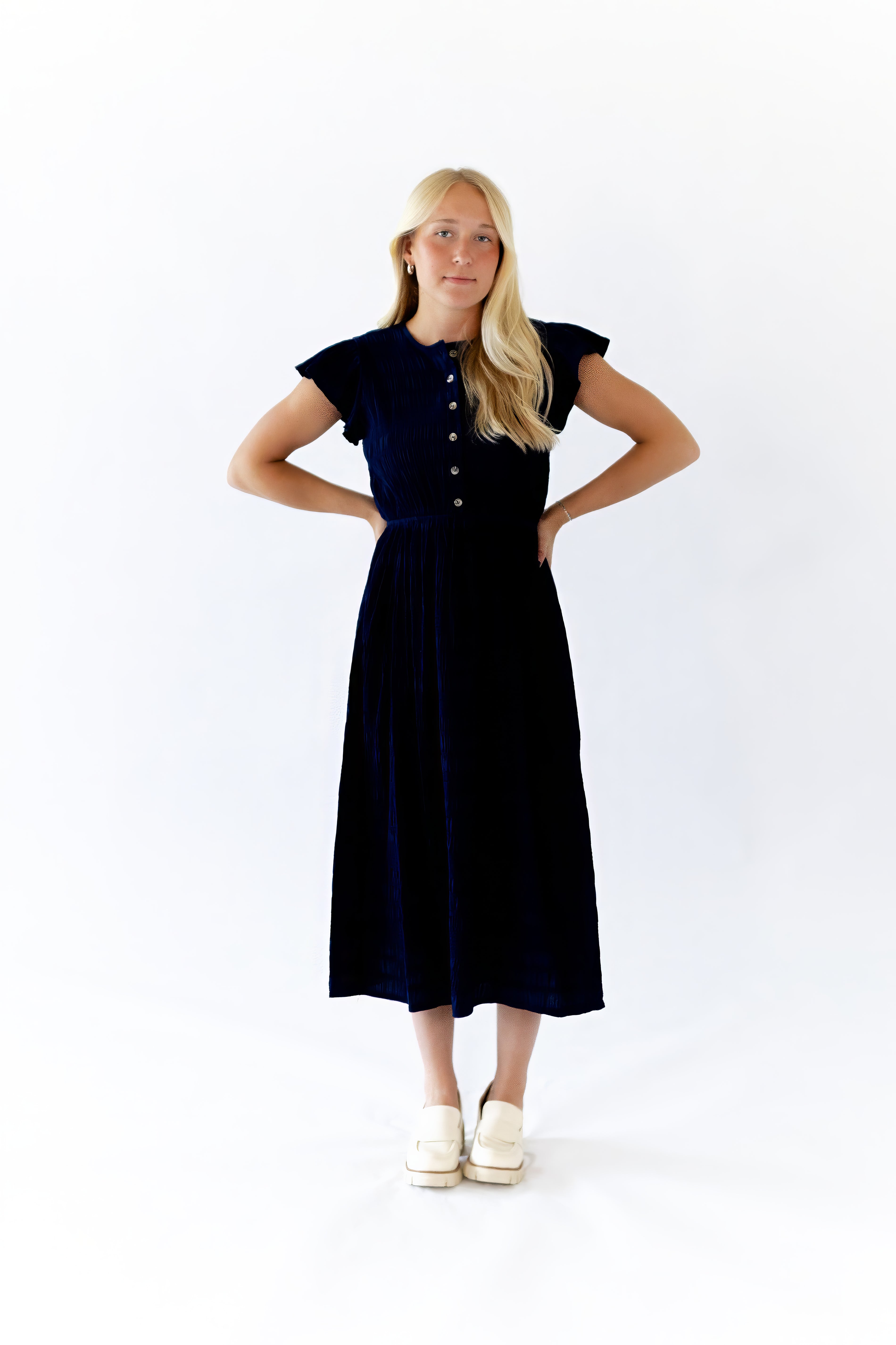Christie Textured Midi Dress